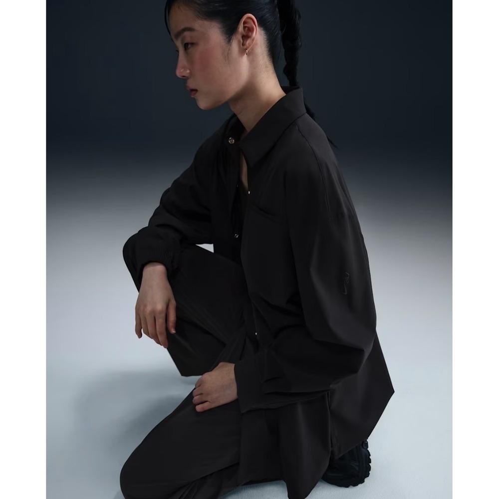 Nike 24.7 Perfect Stretch Women's Dri-FIT Oversized Long Sleeve Shirt SZ L $130 - Picture 3 of 5